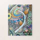 Abstrakter Spaß Bright Original Art Jigsaw P Puzzle (Vertikal)