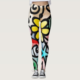 Abstrakter Spaß farbenfrohe Leggings