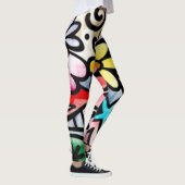 Abstrakter Spaß farbenfrohe Leggings (Rechts)