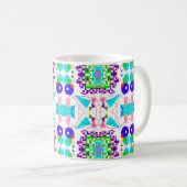Abstrakter Spaß. Farbformate pattern.abs Kaffeetasse (VorderseiteRechts)