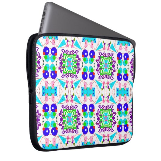 Abstrakter Spaß. Farbformate pattern.abs Laptopschutzhülle (Vorne Rechts)