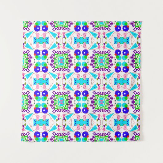 Abstrakter Spaß. Farbformate pattern.abs Wandteppich (Vorderseite)