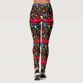 Abstrakter Spaß Farbige Leggings (Rückseite)