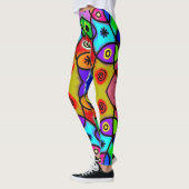 Abstrakter Spaß Farbige Leggings (Links)
