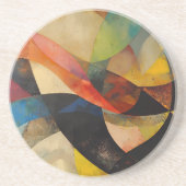 Abstrakter Spaß Getränkeuntersetzer (Vorne)