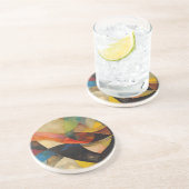 Abstrakter Spaß Getränkeuntersetzer (Seite)