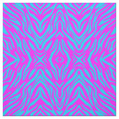 Abstrakter Spaß Rosa und Blauer Zebrastreifen Stoff (Muster)