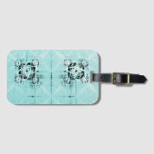 Abstrakter Spirallecker Gepäckanhänger (Vorderseite (Horizontal))