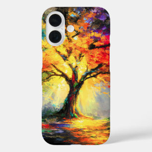 Abstrakter spiritueller Naturbaum des Lebens iPhone 16 Hülle