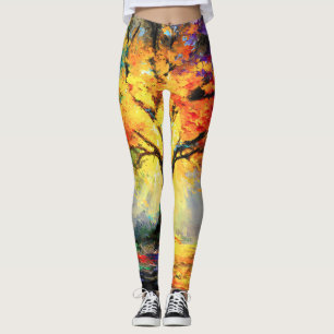 Abstrakter spiritueller Naturbaum des Lebens Leggings