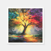 Abstrakter spiritueller Naturbaum des Lebens Serviette (Vorderseite)