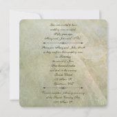 Abstrakter Spitzenplatz Vow Renewal Einladung (Rückseite)