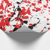 Abstrakter Splash und Tropfen Geschenkpapier (Ecke)