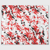 Abstrakter Splash und Tropfen Geschenkpapier (Flach)