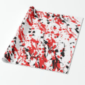 Abstrakter Splash und Tropfen Geschenkpapier (Ungerollt)