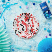 Abstrakter Splash und Tropfen Pappteller (Party)
