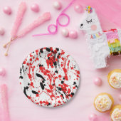 Abstrakter Splash und Tropfen Pappteller (Party)