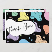 Abstrakter Splendor Dankeskarte (Vorne/Hinten)