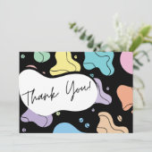 Abstrakter Splendor Dankeskarte (Stehend Vorderseite)