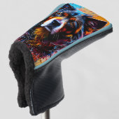 Abstrakter Splint Golf Headcover (3/4 Vorderseite)