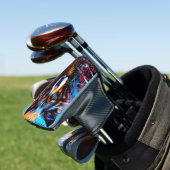 Abstrakter Splint Golf Headcover (In Situ)