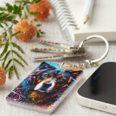 Abstrakter Splint Schlüsselanhänger (Vorderseite rechts)