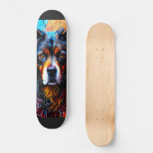 Abstrakter Splint Skateboard (Vorderseite)