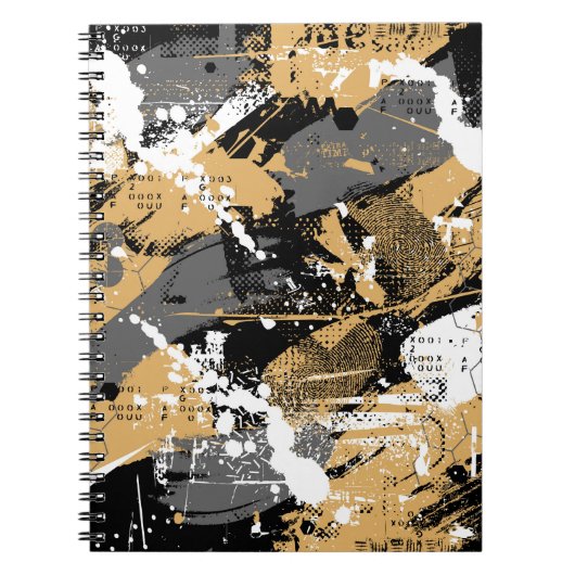 Abstrakter Sport, Graffiti-Stil Notizblock (Vorderseite)