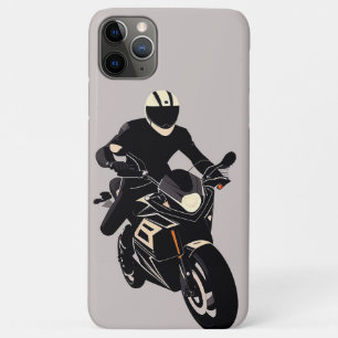 Abstrakter Sportmotorradfahrer in Minimalismus Case-Mate iPhone Hülle