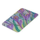 Abstrakter Spring Crocus Flexibles Foto Magnet (Linke Seite)