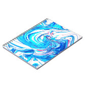 Abstrakter Spritzer  Acrylmalerei Swirl Notizblock (Linke Seite)