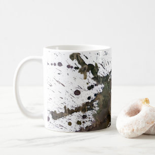 Abstrakter Spritzer in Brown Kaffeetasse