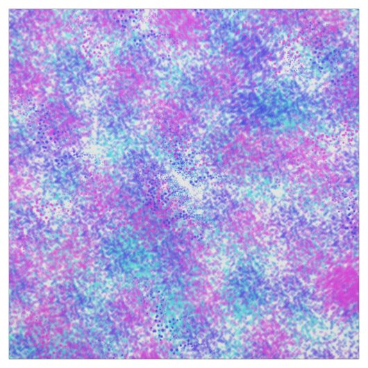 Abstrakter Spritzer in Rosa, Blau und Aqua Stoff (Muster)