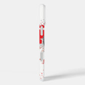 Abstrakter Spritzer in Rot und Schwarz Case-Mate iPhone Hülle (Rückseite / Rechts)