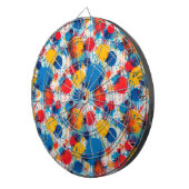 Abstrakter Spritzer Kunst, Dichtung und Musik Dartscheibe (Vorderseite rechts)