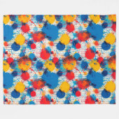 Abstrakter Spritzer Kunst, Dichtung und Musik Fleecedecke (Vorderseite (Horizontal))