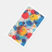 Abstrakter Spritzer Kunst, Dichtung und Musik Serviette (Ecke)