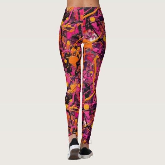 Abstrakter Spritzer Leggings (Rückseite)