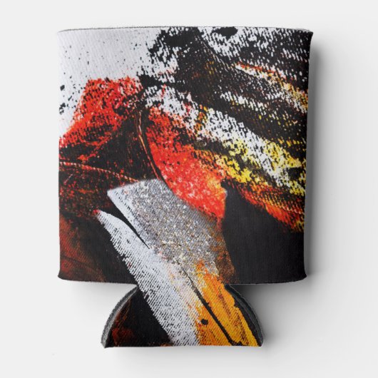 Abstrakter Spritzer mit Farbfarbe Dosenkühler (Vorderseite)