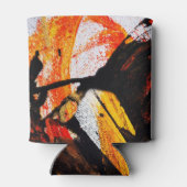 Abstrakter Spritzer mit Farbfarbe Dosenkühler (Rückseite)