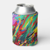 Abstrakter Spritzer mit Farbfarbe Dosenkühler (Kanne Vorderseite)