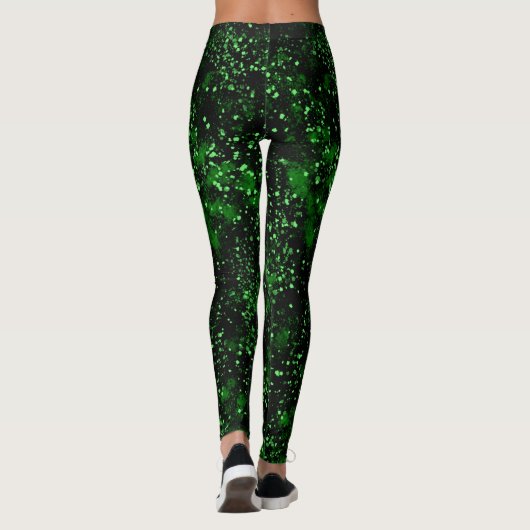 Abstrakter Spritzer Paint Leggings (Rückseite)