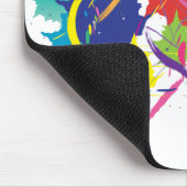 Abstrakter Spritzer Paint Vector Digitale Kunst Co Mousepad (Ecke)