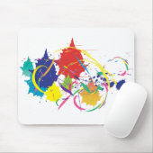 Abstrakter Spritzer Paint Vector Digitale Kunst Co Mousepad (Mit Mouse)