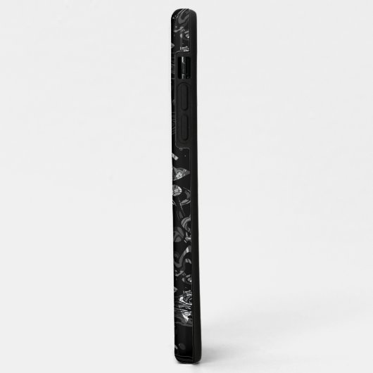 Abstrakter Spritzer Pinsel modern im Designstil Case-Mate iPhone Hülle (Hinten/Links)