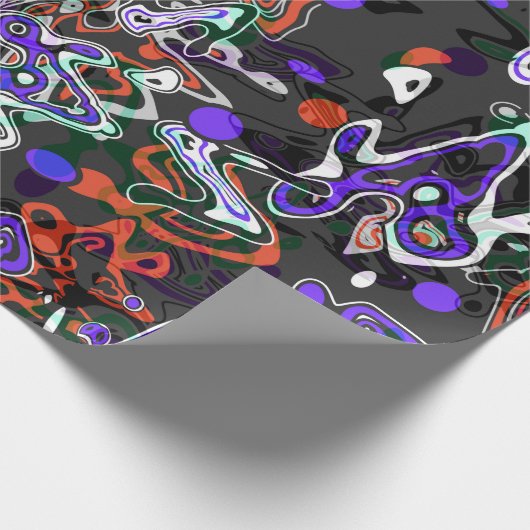 Abstrakter Spritzer Pinsel modern im Designstil Geschenkpapier (Ecke)