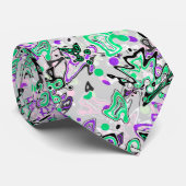 Abstrakter Spritzer Pinsel modern im Designstil Krawatte (Gerollt)