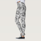 Abstrakter Spritzer Pinsel modern im Designstil Leggings (Links)
