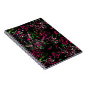 Abstrakter Spritzer Pinsel modern im Designstil Notizblock (Rechte Seite)