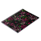 Abstrakter Spritzer Pinsel modern im Designstil Notizblock (Linke Seite)
